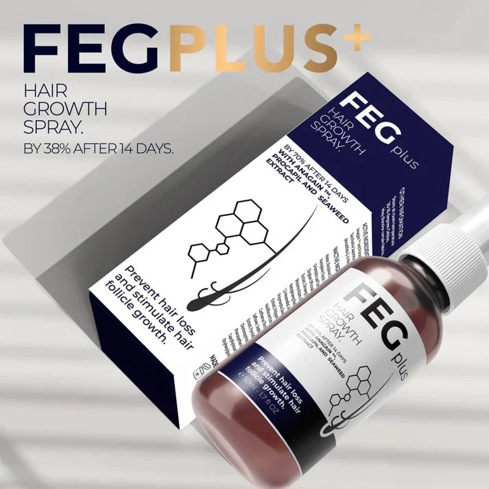 FEG Plus Hair Growth Spray & Derma Roller